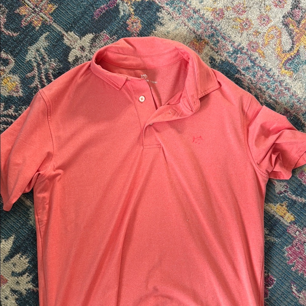 Southern Tide Men's Pink Polo Shirt